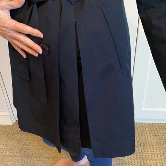 Michael Kors Black Trench Coat - Picture 3 of 6